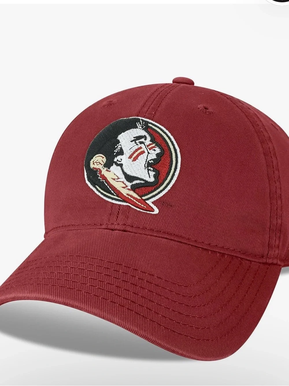 FSU Florida State Garnet Hat with White Logo